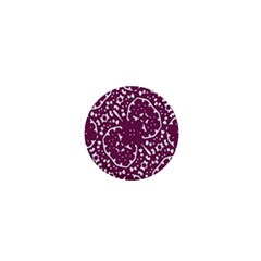 Magenta And White Abstract Print Pattern 1  Mini Buttons by dflcprintsclothing
