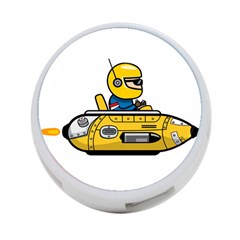 Cartoon Space Racer Galaxy Science 4-port Usb Hub (two Sides) by Wegoenart