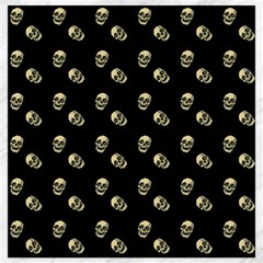 Skull Black Pattern Canvas 12  X 12  by snowwhitegirl