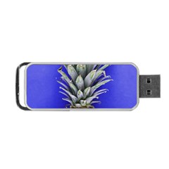 Pineapple Blue Portable Usb Flash (two Sides) by snowwhitegirl