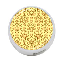 Victorian Paisley Yellow 4-port Usb Hub (one Side) by snowwhitegirl