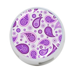 Retro Paisley Purple 4-port Usb Hub (two Sides) by snowwhitegirl