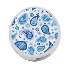 Retro Paisley Blue 4-port Usb Hub (one Side) by snowwhitegirl