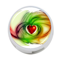 Heart Love Luck Abstract 4-port Usb Hub (one Side) by Pakrebo