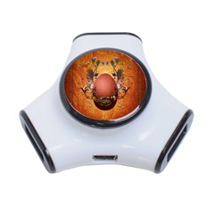Wonderful Steampunk Easter Egg With Flowers 3-port Usb Hub by FantasyWorld7