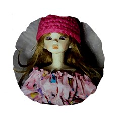 Cute In Pink Standard 15  Premium Round Cushions by snowwhitegirl