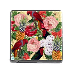 Tropical Bird Floral Memory Card Reader (square 5 Slot) by snowwhitegirl