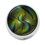 Fractal Abstract Design Fractal Art 4-Port USB Hub (Two Sides) Front