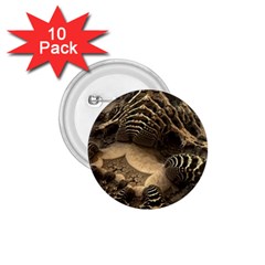 Fractal Bones Cave Fossil Render 1 75  Buttons (10 Pack) by Pakrebo