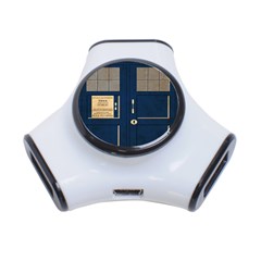 Tardis Poster 3-port Usb Hub by Sudhe