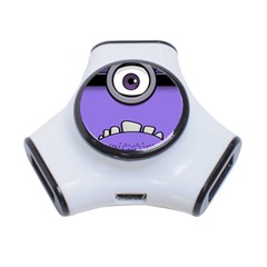 Evil Purple 3-port Usb Hub by Sudhe