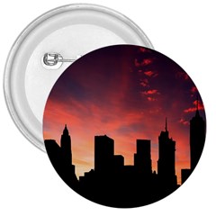 Skyline Panoramic City Architecture 3  Buttons by Sudhe