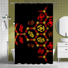 Algorithmic Drawings Shower Curtain 48  X 72  (small)  by Sudhe