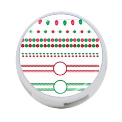 Christmas Borders Frames Holiday 4-port Usb Hub (two Sides) by Sudhe