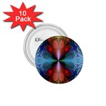 Fractal Background Design 1.75  Buttons (10 pack) Front