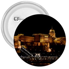 Budapest Buda Castle Building Scape 3  Buttons by Sudhe