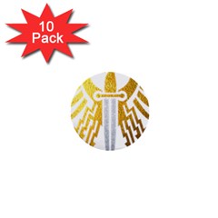 Knife Revenge Emblem Bird Eagle 1  Mini Buttons (10 Pack)  by Sudhe