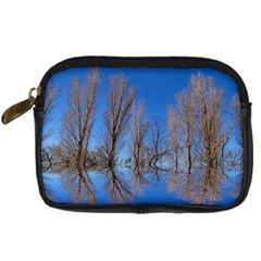 Background Mirror Reflection Digital Camera Leather Case by Pakrebo