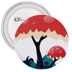 Tree Art Trunk Artwork Cartoon 3  Buttons by Sudhe