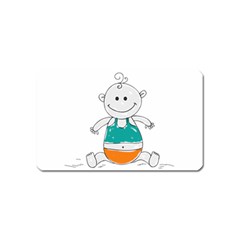 Baby Cute Child Birth Happy Magnet (name Card) by Sudhe