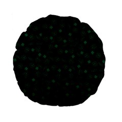 St Patricks Day Pattern Standard 15  Premium Flano Round Cushions by Valentinaart