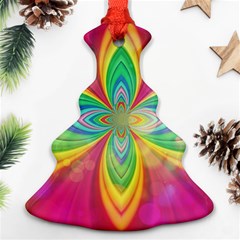 Color Abstract Form Ellipse Bokeh Ornament (christmas Tree)  by Pakrebo