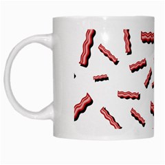 Funny Bacon Slices Pattern Infidel Red Meat White Mug by genx