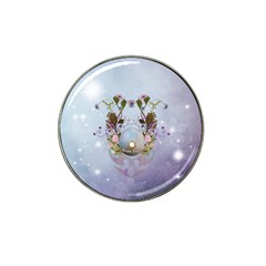 Easter Egg With Flowers Hat Clip Ball Marker (4 Pack) by FantasyWorld7