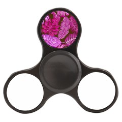 Tropical Pink Leaves Finger Spinner by snowwhitegirl