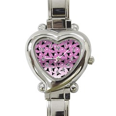 Deer Dots Ombre Heart Italian Charm Watch by snowwhitegirl
