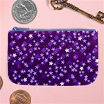 Textile Cross Pattern Square Large Coin Purse Front