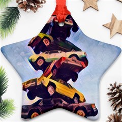 Pretty Colors Cars Ornament (star) by StarvingArtisan