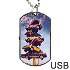 Pretty Colors Cars Dog Tag Usb Flash (two Sides) by StarvingArtisan