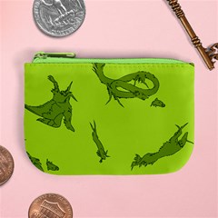 Mythical Silkens Green Coin Purse Coin Change Purse by NerdyNook