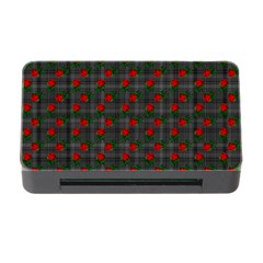Roses Black Plaid Memory Card Reader With Cf by snowwhitegirl