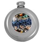 Tree Fungus Branch Round Hip Flask (5 oz) Front