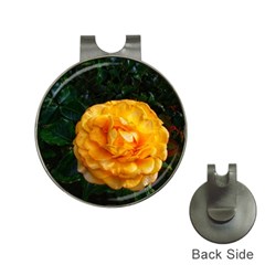Yellow Rose Hat Clips With Golf Markers by okhismakingart