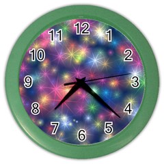 Abstract Background Graphic Space Color Wall Clock by Bajindul