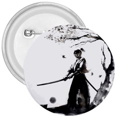 Japan Samurai Drawing   Warrior 3  Buttons by Sudhe