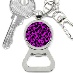 Black And Pink Leopard Style Paint Splash Funny Pattern Bottle Opener Key Chains by yoursparklingshop