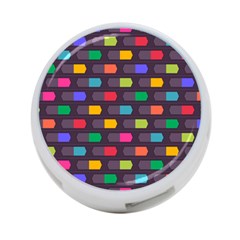 Background Colorful Geometric 4-port Usb Hub (one Side) by HermanTelo