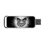 Monster Black White Eyes Portable USB Flash (One Side) Front