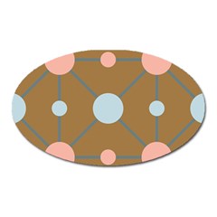 Planets Planet Around Rounds Oval Magnet by HermanTelo