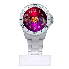 Flame Heart Smoke Love Fire Plastic Nurses Watch by HermanTelo