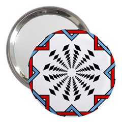 Star Illusion Mandala 3  Handbag Mirrors by HermanTelo