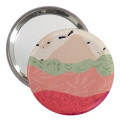 Blush Pink Landscape 3  Handbag Mirrors by charliecreates