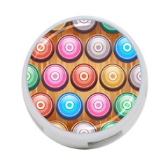 Background Colorful Abstract Brown 4-port Usb Hub (one Side) by HermanTelo