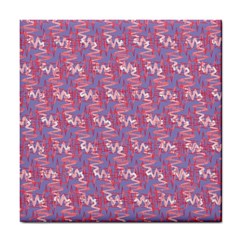 Pattern Abstract Squiggles Gliftex Tile Coasters by HermanTelo