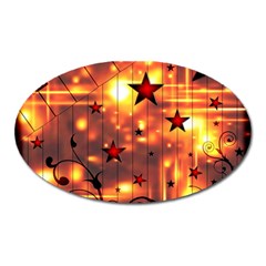 Star Radio Light Effects Magic Oval Magnet by HermanTelo