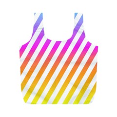 Abstract Lines Mockup Oblique Full Print Recycle Bag (m) by HermanTelo
